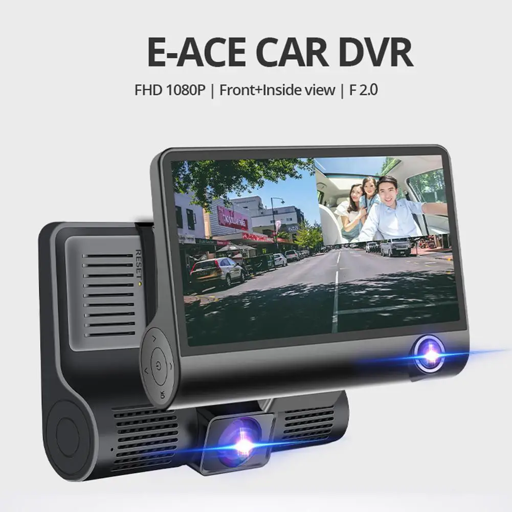 Car DVR 3 Cameras Lens 4.0 Inch Dash Camera Dual Lens Rearview Registrator Camera Auto Dash Video Dvrs Recorder Cam suppor O5C7
Car DVR 3 Cameras Lens 4.0 Inch Dash Camera Dual Lens Rearview Registrator Camera Auto Dash Video Dvrs Recorder Cam suppor O5C7