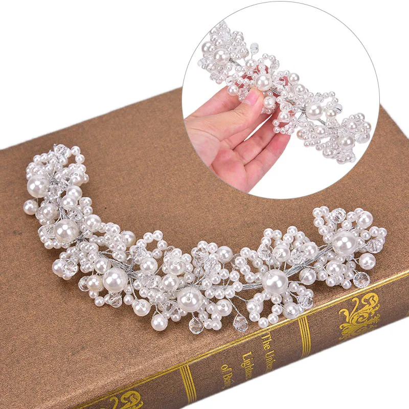 Bridal Wedding Headband Crystal Flower Tiara Crown Pearl Rhinestone Hair Band
Bridal Wedding Headband Crystal Flower Tiara Crown Pearl Rhinestone Hair Band
