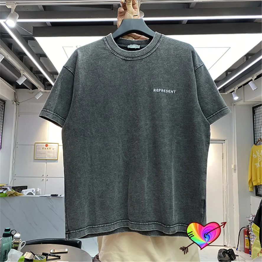 2022 White Embroidery Represent Logo T shirt Men Women High Quality Vintage Grey Represent Tee Man Metal Bar Tops Short Sleeve
2022 White Embroidery Represent Logo T shirt Men Women High Quality Vintage Grey Represent Tee Man Metal Bar Tops Short Sleeve