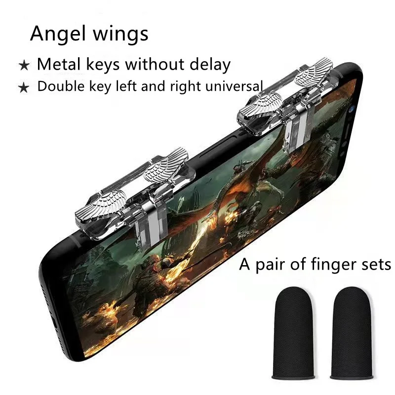 Pubg Mobile Controller Handle Game Controller,Physical Keys Gaming Finger Sets for PUBG Joystick Metal Mobile Game Artifact
Pubg Mobile Controller Handle Game Controller,Physical Keys Gaming Finger Sets for PUBG Joystick Metal Mobile Game Artifact