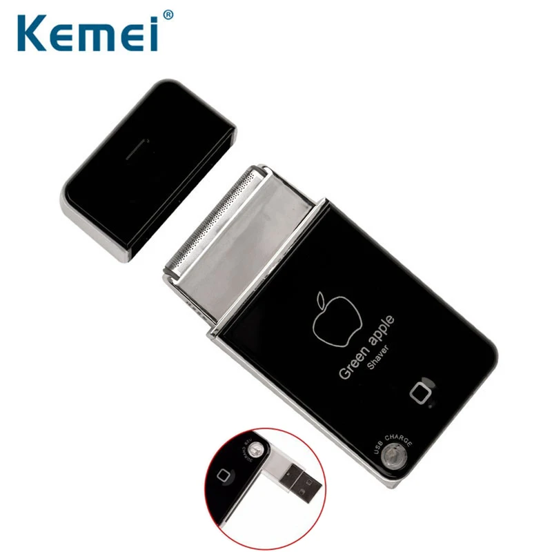 

Kemei Km-1880 Electric Shaver USB Rechargeable Shaving Machine Portable Beard Trimmer Cordless Floating Single Head Razor 40D