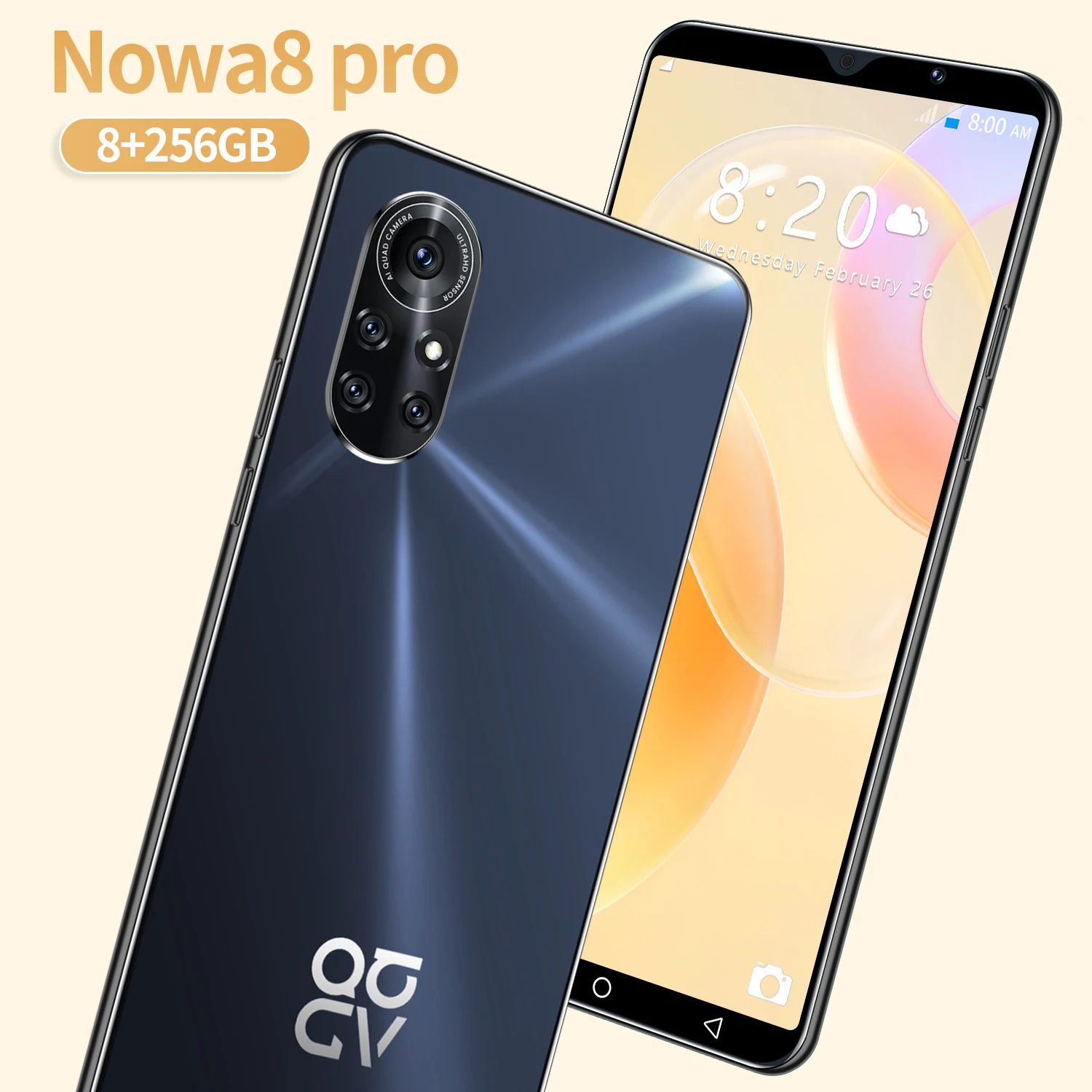 Nowa8 pro 6.0 Inrinity-o screen Smartphone 5G 8+256GB 16+32MP 6800nAh Android 10 Face ID Fingerprint ID Android10 Dual SIM+Micro
Nowa8 pro 6.0 Inrinity-o screen Smartphone 5G 8+256GB 16+32MP 6800nAh Android 10 Face ID Fingerprint ID Android10 Dual SIM+Micro