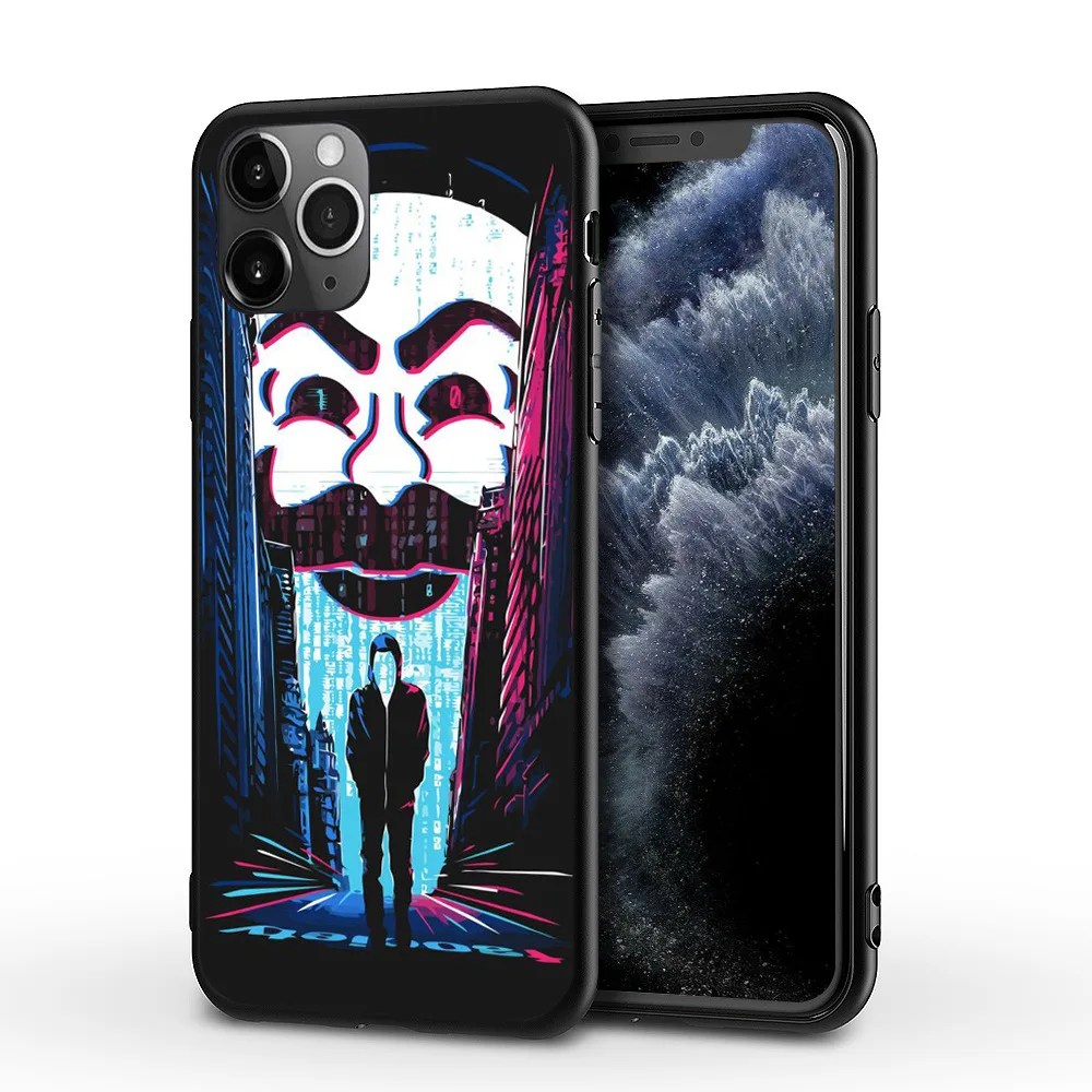 V for Vendetta IT programmer Hacker mobile phone case (for iPhone12proMAX new iPhone11 anti-drop soft case
V for Vendetta IT programmer Hacker mobile phone case (for iPhone12proMAX new iPhone11 anti-drop soft case