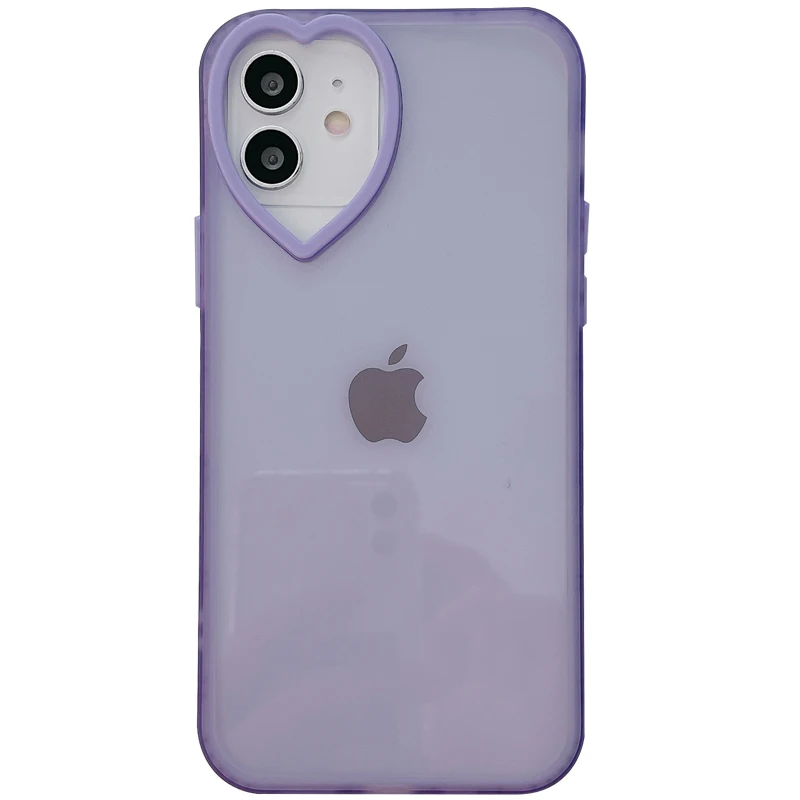 Gimfun Purple Love Heart Phone Case for IPhone 11 12 Pro Max XS Max X XR 7 8 Plus Soft Shell Simple Shockproof Love Lens Case
Gimfun Purple Love Heart Phone Case for IPhone 11 12 Pro Max XS Max X XR 7 8 Plus Soft Shell Simple Shockproof Love Lens Case