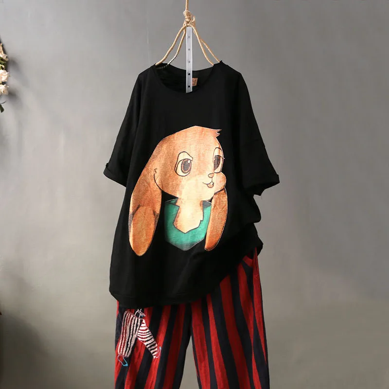 Casual Women Cute Cartoon Tshirt Summer Femal Short Sleeve Cotton Tee T-Shirt Loose Tops Blouse Shirt Ropa De Mujer Oversized
Casual Women Cute Cartoon Tshirt Summer Femal Short Sleeve Cotton Tee T-Shirt Loose Tops Blouse Shirt Ropa De Mujer Oversized
