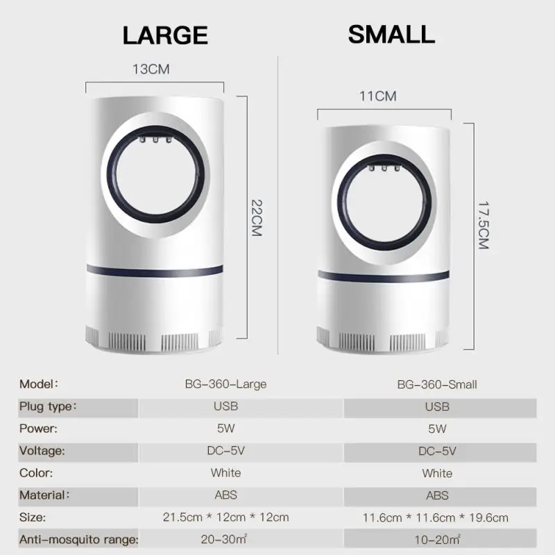 Electric Mosquito Lamp Led UV Night Light Vortex Suction USB Interface Insect Pests Killer Bedroom Household Bug Repellent Trap
Electric Mosquito Lamp Led UV Night Light Vortex Suction USB Interface Insect Pests Killer Bedroom Household Bug Repellent Trap