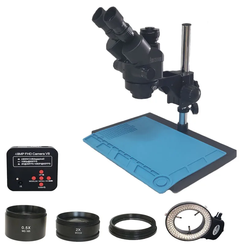 Platic Trinocular Microscopio 48MP USB Industrial Digital Electronic Video Microscope C-Mount Camera For Phone Soldering Repair
Platic Trinocular Microscopio 48MP USB Industrial Digital Electronic Video Microscope C-Mount Camera For Phone Soldering Repair