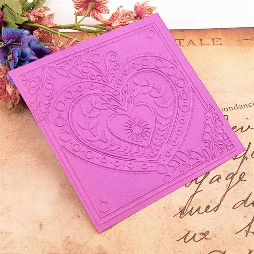 15x15cm Heart ball Embossing folders Plastic bump Scrapbooking DIY Template Fondant indentation Cake Photo Album Card Make
15x15cm Heart ball Embossing folders Plastic bump Scrapbooking DIY Template Fondant indentation Cake Photo Album Card Make