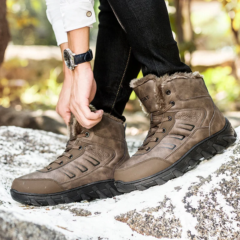 Big size 47 48 men fashion winter cotton-padded shoes warm plush cow leather ankle tooling security snow boots protect footwear
Big size 47 48 men fashion winter cotton-padded shoes warm plush cow leather ankle tooling security snow boots protect footwear