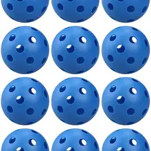 CRESTGOLF 플라스틱 야구 연습, 기류 플로어 볼 소프트 볼, 4 가지 색상 선택 가능, 12 개 x 72mm