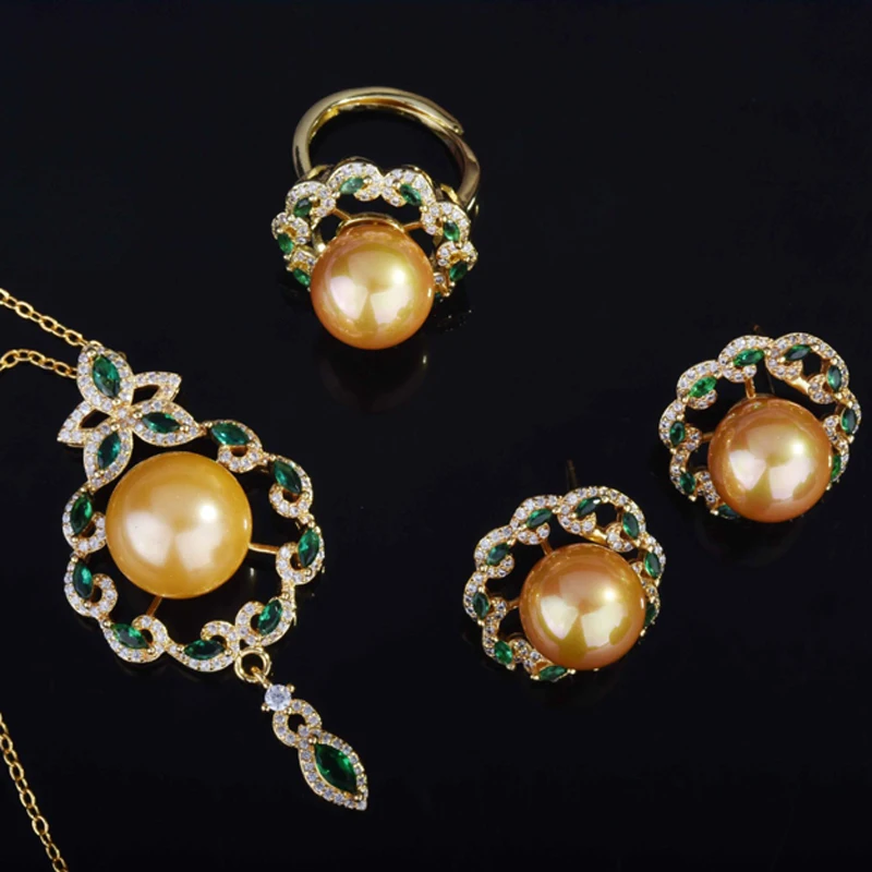 Vintage Pearl Ring Inlay Shine Small Zircon Luxury Piercing Earring Charm Pendant Necklace For Women Wedding Party Birthday Gift
Vintage Pearl Ring Inlay Shine Small Zircon Luxury Piercing Earring Charm Pendant Necklace For Women Wedding Party Birthday Gift