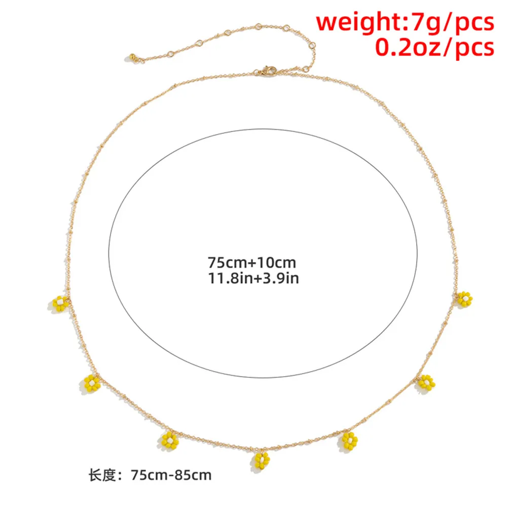 Cosysail Simple Beaded Flower Beaded Waist Chain for Female Girl Minimalism Cute Summer Beach Belly Jewelry Gift 2021
Cosysail Simple Beaded Flower Beaded Waist Chain for Female Girl Minimalism Cute Summer Beach Belly Jewelry Gift 2021