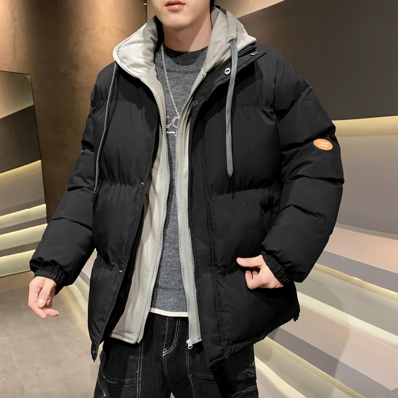 Men's Casual Jacket Winter Outdoor Hooded Thick Cotton Jacket Men's Short Parka Coat Couple Warm Cotton Jacket Ropa De Algodón 
Men's Casual Jacket Winter Outdoor Hooded Thick Cotton Jacket Men's Short Parka Coat Couple Warm Cotton Jacket Ropa De Algodón