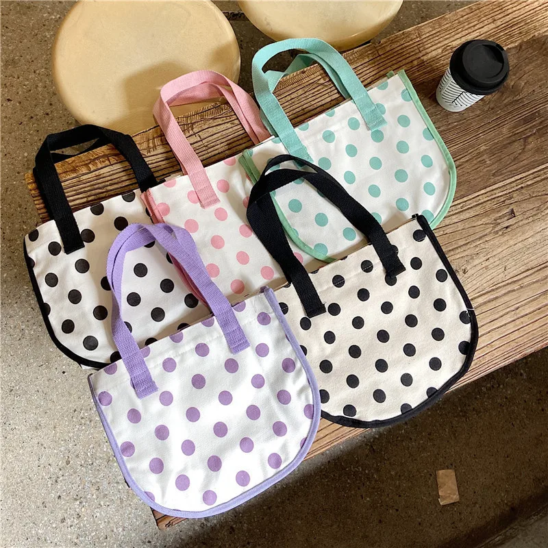 Retro Small Dot Women's Canvas Shoulder Bag Female Student Girls Hand Carrying Shopping Bags Fashion Ladies Mini Tote Handbags
Retro Small Dot Women's Canvas Shoulder Bag Female Student Girls Hand Carrying Shopping Bags Fashion Ladies Mini Tote Handbags