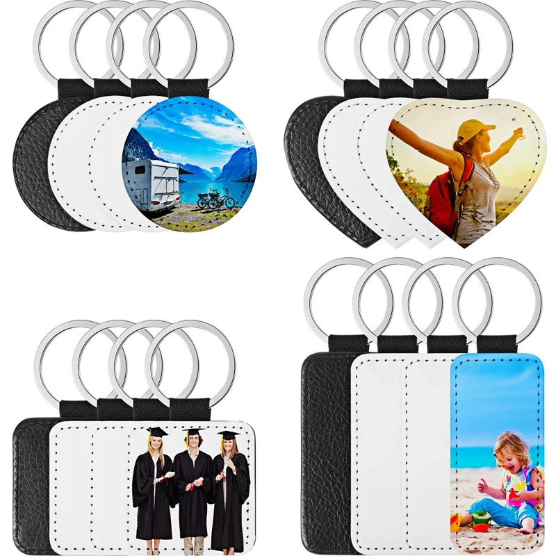 16 Pieces Sublimation Blanks Keychain PU Leather Keychain Heat Transfer Keychain Keyring Sublimation Keyrings DIY Craft
16 Pieces Sublimation Blanks Keychain PU Leather Keychain Heat Transfer Keychain Keyring Sublimation Keyrings DIY Craft