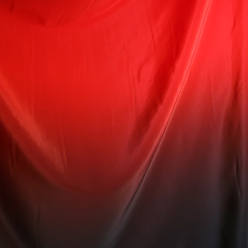 Материал для танцевального платья 100 см * 120 красная черная ткань Омбре koshibo