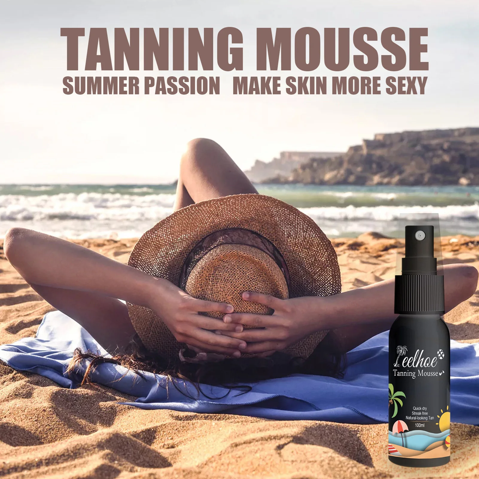 100ML Tan Spray Add Luster Create Wheaty Sexy Skin Self Tanner Body Tanning Spray Body Bronze Sunscreen Self-Tanning Spray
100ML Tan Spray Add Luster Create Wheaty Sexy Skin Self Tanner Body Tanning Spray Body Bronze Sunscreen Self-Tanning Spray