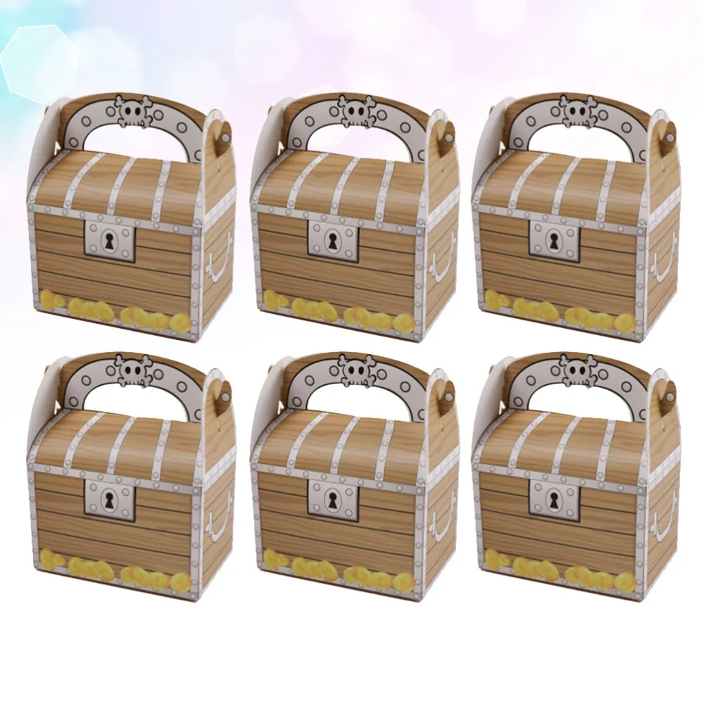 12pcs Portable Pirate Treasure Chest Box Vintage Wooden Pattern Gift Box Paper Gift Storage Organizer Candy Storage Case Party
12pcs Portable Pirate Treasure Chest Box Vintage Wooden Pattern Gift Box Paper Gift Storage Organizer Candy Storage Case Party