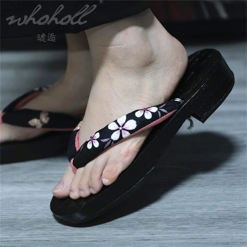 Summer Women Slipper New Wooden Japanese Geta Clogs Shoes Indoor Household Female Sandals Flip Flops Platform Slippers Cosplay
Summer Women Slipper New Wooden Japanese Geta Clogs Shoes Indoor Household Female Sandals Flip Flops Platform Slippers Cosplay