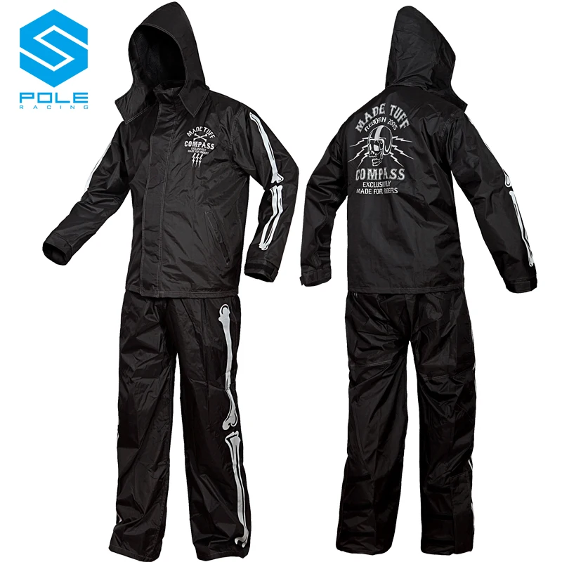 POLE Skull Motorcycle Riding Rain Suit Motorbike Rain Gear Moto Raincoat Suits Outdoor Fishing Bike Motorsport Cycling Rain Suit
POLE Skull Motorcycle Riding Rain Suit Motorbike Rain Gear Moto Raincoat Suits Outdoor Fishing Bike Motorsport Cycling Rain Suit