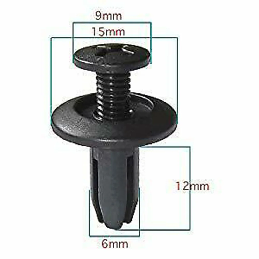 50Pcs Durable 6mm Universal Plastic Car Fastener Clip Auto Bumper Fender Push Type Fixing Clips Door Panel Fender Liner Rivet
50Pcs Durable 6mm Universal Plastic Car Fastener Clip Auto Bumper Fender Push Type Fixing Clips Door Panel Fender Liner Rivet