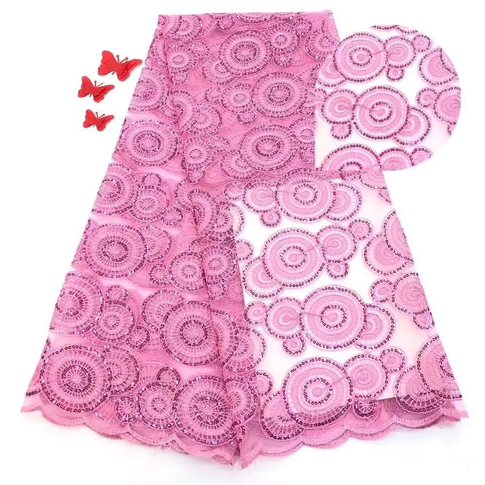 French African Tulle Lace Fabric High Quality Nigerian Lace Fabric For Wedding Sewing
French African Tulle Lace Fabric High Quality Nigerian Lace Fabric For Wedding Sewing