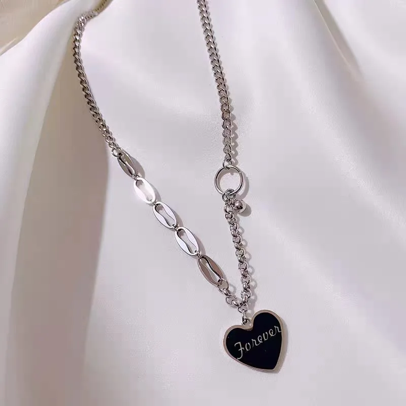 New Love Letter Necklace Female Cold Trend Net Red Metal Chain Titanium Steel Clavicle Chain Necklace Female Trendy Hip Hop
New Love Letter Necklace Female Cold Trend Net Red Metal Chain Titanium Steel Clavicle Chain Necklace Female Trendy Hip Hop