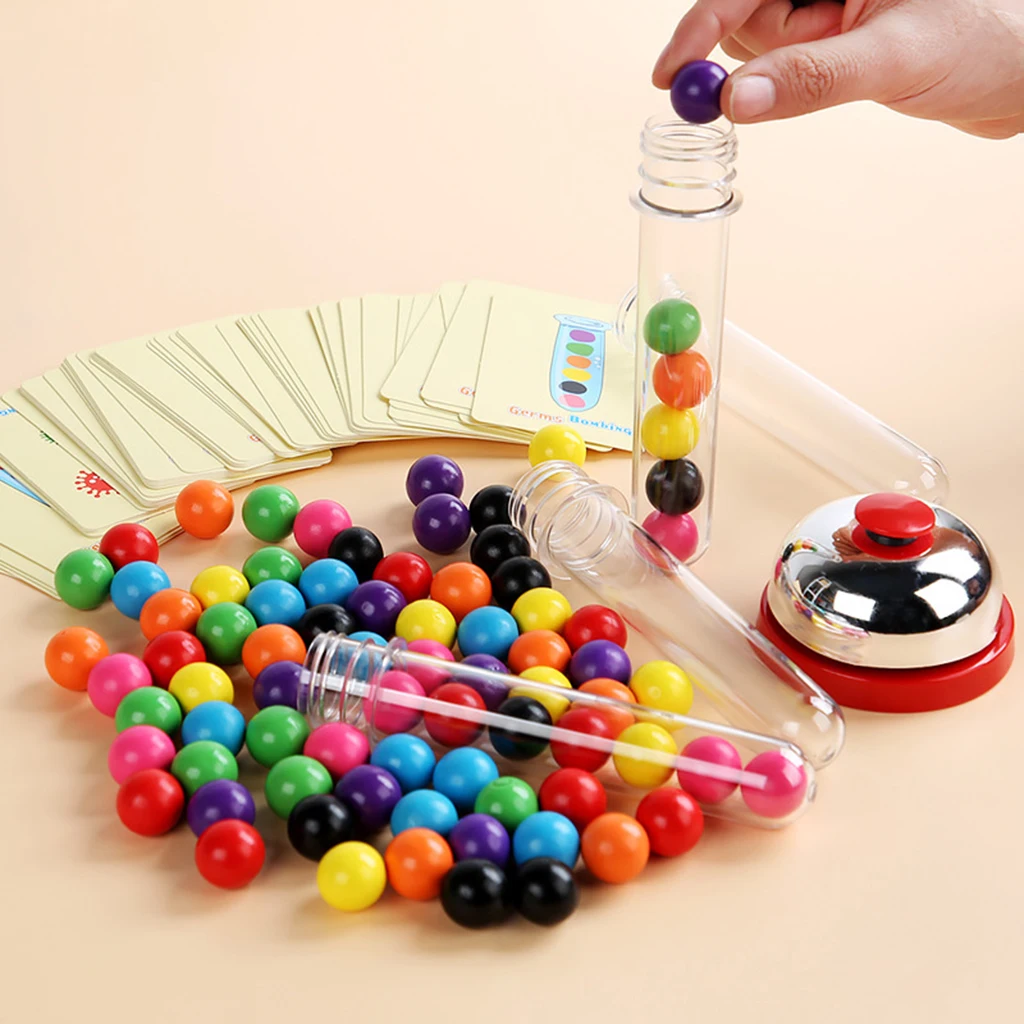 Wooden Rainbow Clip Beads Puzzle Children Fine Motor Training Game for Kids
Wooden Rainbow Clip Beads Puzzle Children Fine Motor Training Game for Kids