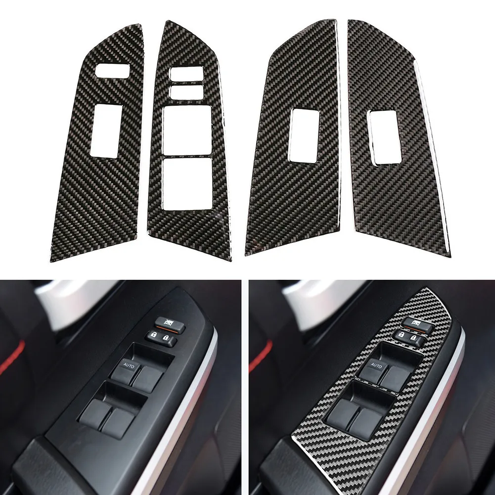 4* Carbon Fiber Black Car Window Panel Switch Cover Trim For Toyota Tundra 2014 2015 2016 2017 2018 Interior Accessories
4* Carbon Fiber Black Car Window Panel Switch Cover Trim For Toyota Tundra 2014 2015 2016 2017 2018 Interior Accessories