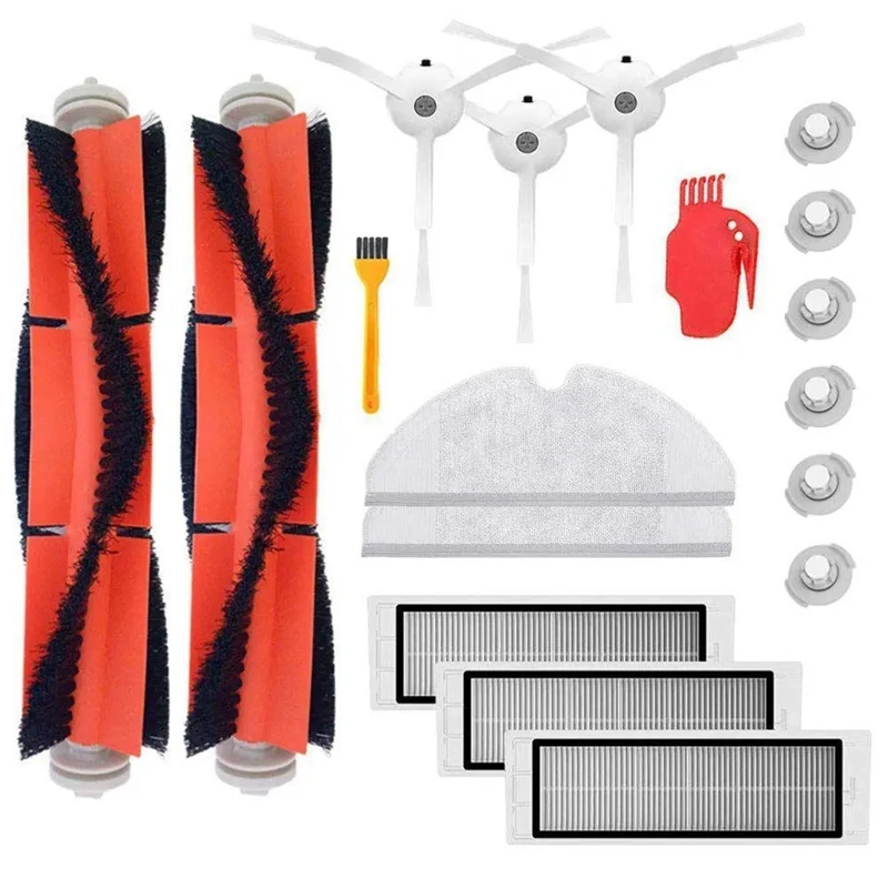 18PCS Main Brush Hepa Filter Side Brushes Replacement for Xiaomi Roborock S50 S51 S52 S55 S5 MAX S6 Vacuum Cleaner Parts
18PCS Main Brush Hepa Filter Side Brushes Replacement for Xiaomi Roborock S50 S51 S52 S55 S5 MAX S6 Vacuum Cleaner Parts