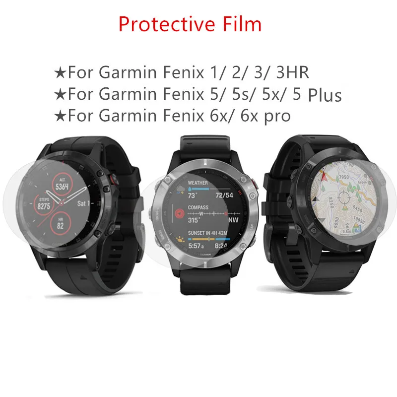 3Pcs PET Clear Screen Protector for Garmin Fenix 2 3 3HR fenix 5 5s 5x 5plus Fenix 6x 6xpro Protective HD Watch
3Pcs PET Clear Screen Protector for Garmin Fenix 2 3 3HR fenix 5 5s 5x 5plus Fenix 6x 6xpro Protective HD Watch