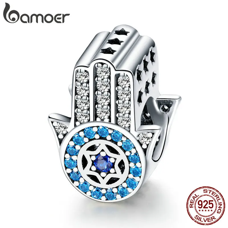 BAMOER 100% 925 Sterling Silver Trendy Lucky Element Fatima Hand Charm Beads fit Charm Bracelets & Bangles DIY Jewelry SCC721
BAMOER 100% 925 Sterling Silver Trendy Lucky Element Fatima Hand Charm Beads fit Charm Bracelets & Bangles DIY Jewelry SCC721