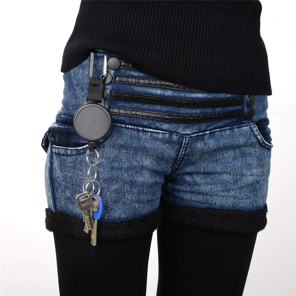 1pcs Fashion Black Retractable Nurse Badge Reel Clip Badge Holder Students Doctor Id Card Holder Keychain
1pcs Fashion Black Retractable Nurse Badge Reel Clip Badge Holder Students Doctor Id Card Holder Keychain