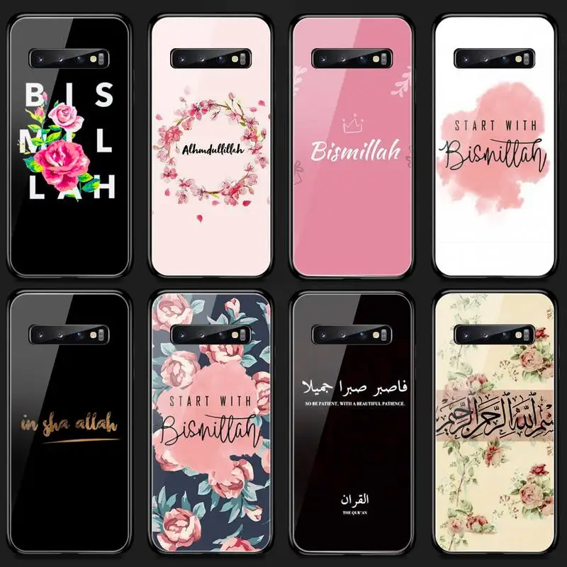Islamic Muslim Bismillah Phone Case Tempered Glass For Samsung S20 Plus S7 S8 S9 S10E Plus Note 8 9 10 Plus A7 2018 back cover
Islamic Muslim Bismillah Phone Case Tempered Glass For Samsung S20 Plus S7 S8 S9 S10E Plus Note 8 9 10 Plus A7 2018 back cover