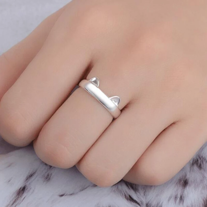 Creative Women Rings Cute Cat Ear Adjustable Open Ring Ladies Girls Fashion Dance Party Finger Ring 2021 New Jewelry Gifts Chic
Creative Women Rings Cute Cat Ear Adjustable Open Ring Ladies Girls Fashion Dance Party Finger Ring 2021 New Jewelry Gifts Chic