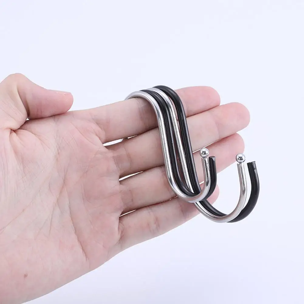 Kitchen Hooks Hanging Metal Hook Black/silver Stainless Steel Closet Organizer Handbag Holder Useful Kitchen Home Storage Tools
Kitchen Hooks Hanging Metal Hook Black/silver Stainless Steel Closet Organizer Handbag Holder Useful Kitchen Home Storage Tools