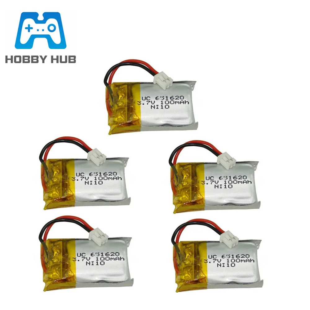 Литий полимерный аккумулятор 3 7 в 100 мАч для Cheerson CX10 CX 10 10A Hubsan Q4 Wltoys V272 запчасти