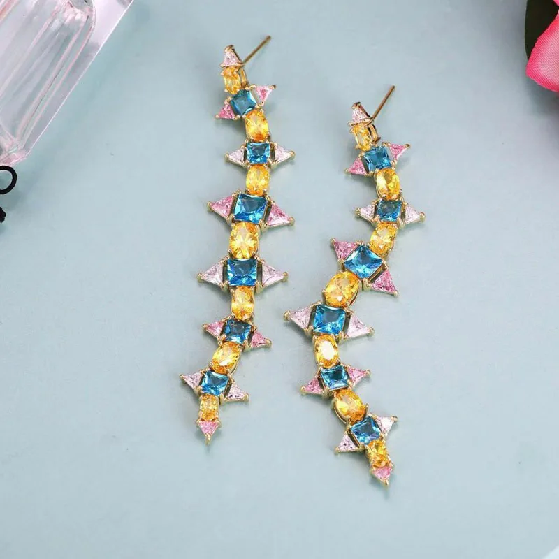 Be 8 Multicolor Cubic Zircon Square Earrings Water Drop Stone Pendant Drop Earrings for Women Beautiful Wedding Jewelry E874
Be 8 Multicolor Cubic Zircon Square Earrings Water Drop Stone Pendant Drop Earrings for Women Beautiful Wedding Jewelry E874