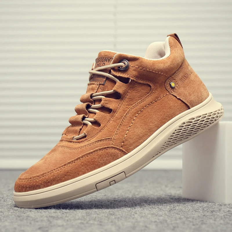 Men's Leather High-Top Shoes Fashion Comfortable Sneakers Outdoor Retro Casual Lace-Up Shoes Brand Design Non-Slip Men Shoes
Men's Leather High-Top Shoes Fashion Comfortable Sneakers Outdoor Retro Casual Lace-Up Shoes Brand Design Non-Slip Men Shoes