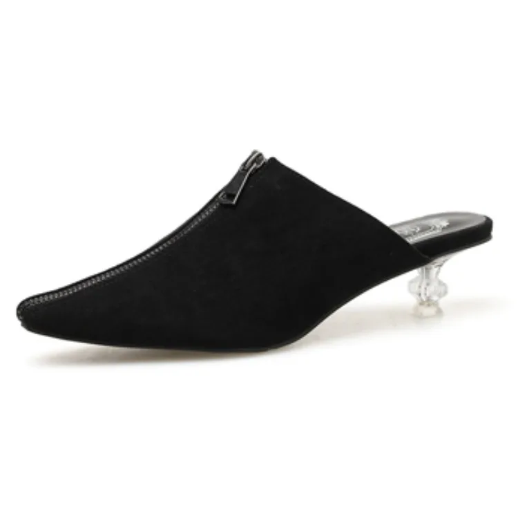 Female Shoes Ladies' Slippers Thin Heels Flock Med Mules For Women 2021 New Slides Zip Fabric Rome Rubber Scandals PU Basic Zipp
Female Shoes Ladies' Slippers Thin Heels Flock Med Mules For Women 2021 New Slides Zip Fabric Rome Rubber Scandals PU Basic Zipp