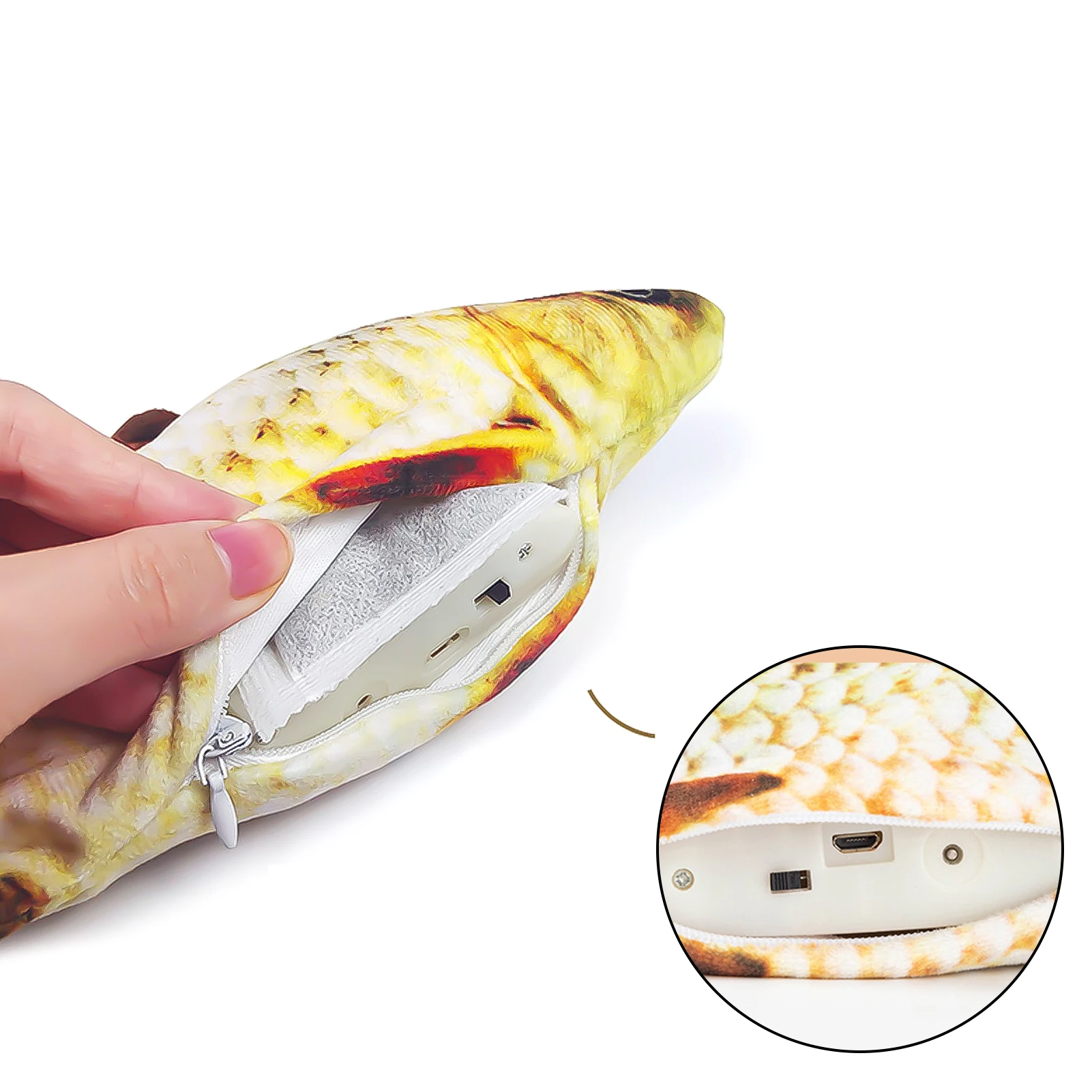 Electronic Cat Toy 3D Fish Electric Simulation Realistic Flopping Plush Fish Toy Cat Interactive Training Toys
Electronic Cat Toy 3D Fish Electric Simulation Realistic Flopping Plush Fish Toy Cat Interactive Training Toys