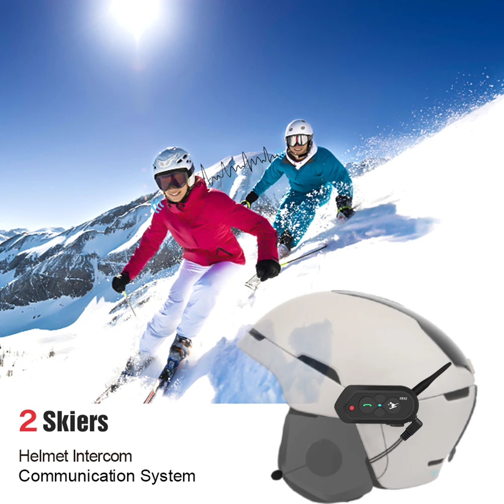 SKI10 Motorcycles Helmet Intercom Headset 1200m Bluetooth SKI Helmet Interphone 500mAh AUX Auto Reconnection for 2 Skier
SKI10 Motorcycles Helmet Intercom Headset 1200m Bluetooth SKI Helmet Interphone 500mAh AUX Auto Reconnection for 2 Skier