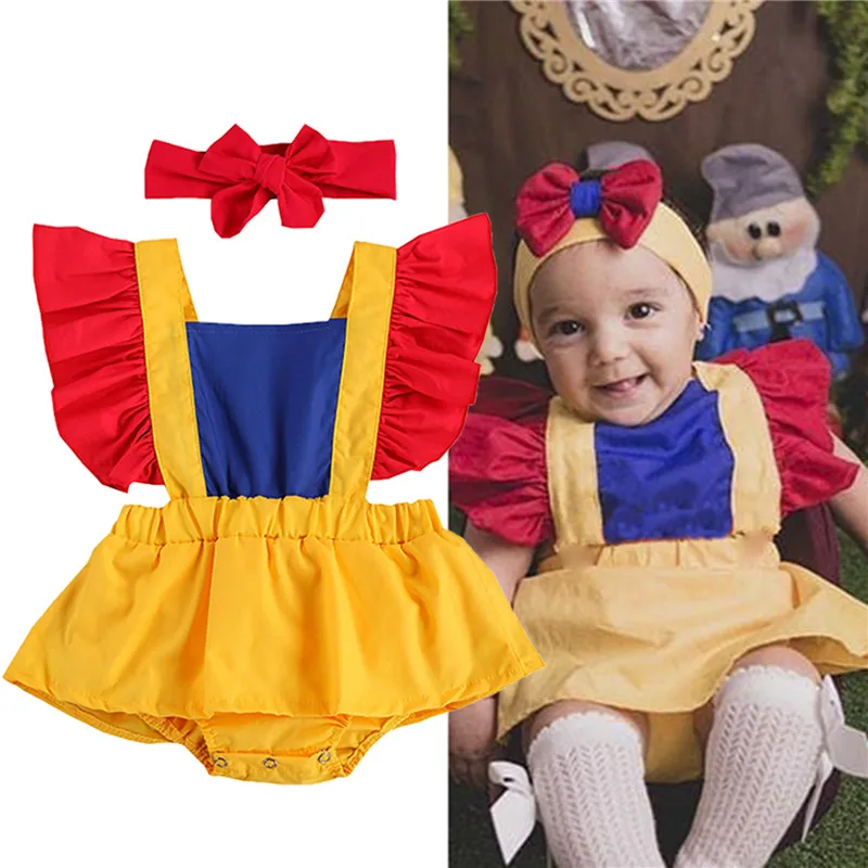 Newborn Baby Girls 0-24M Princess Costumes Sets Ruffle Feifei Sleeve Bodysuits / Romper Skirt with Bowknot Headband 2020
Newborn Baby Girls 0-24M Princess Costumes Sets Ruffle Feifei Sleeve Bodysuits / Romper Skirt with Bowknot Headband 2020