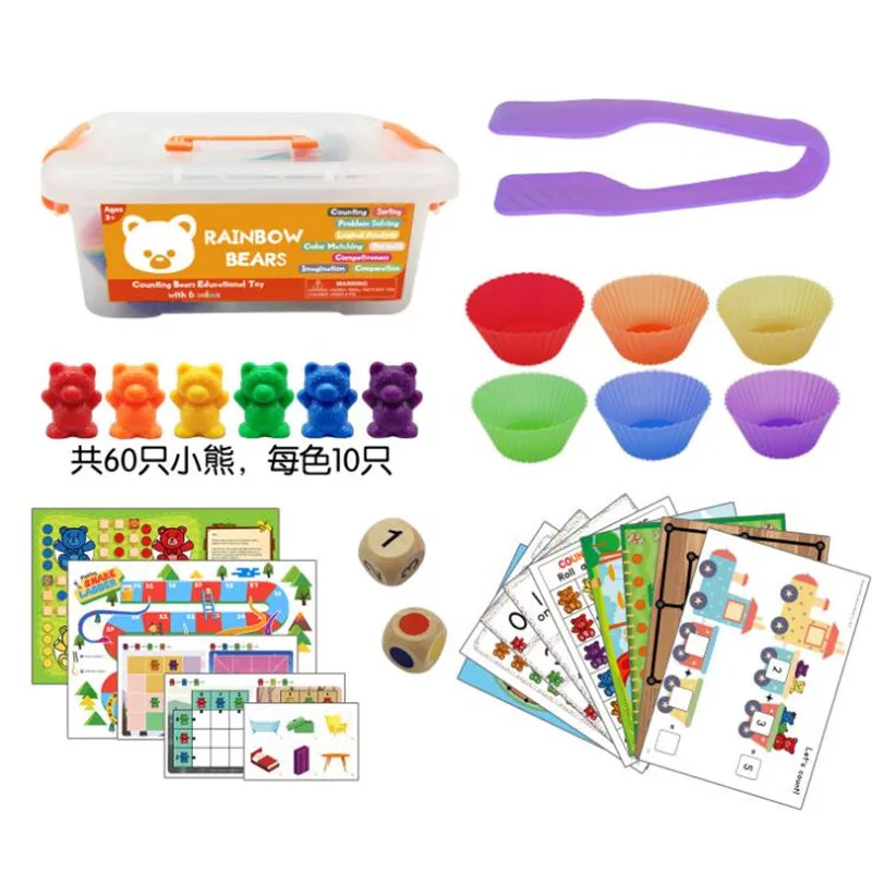 Counting Bears With stickers Stacking Cups Montessorily Rainbow Matching Game Educational Color Sorting Toys For Toddlers
Counting Bears With stickers Stacking Cups Montessorily Rainbow Matching Game Educational Color Sorting Toys For Toddlers