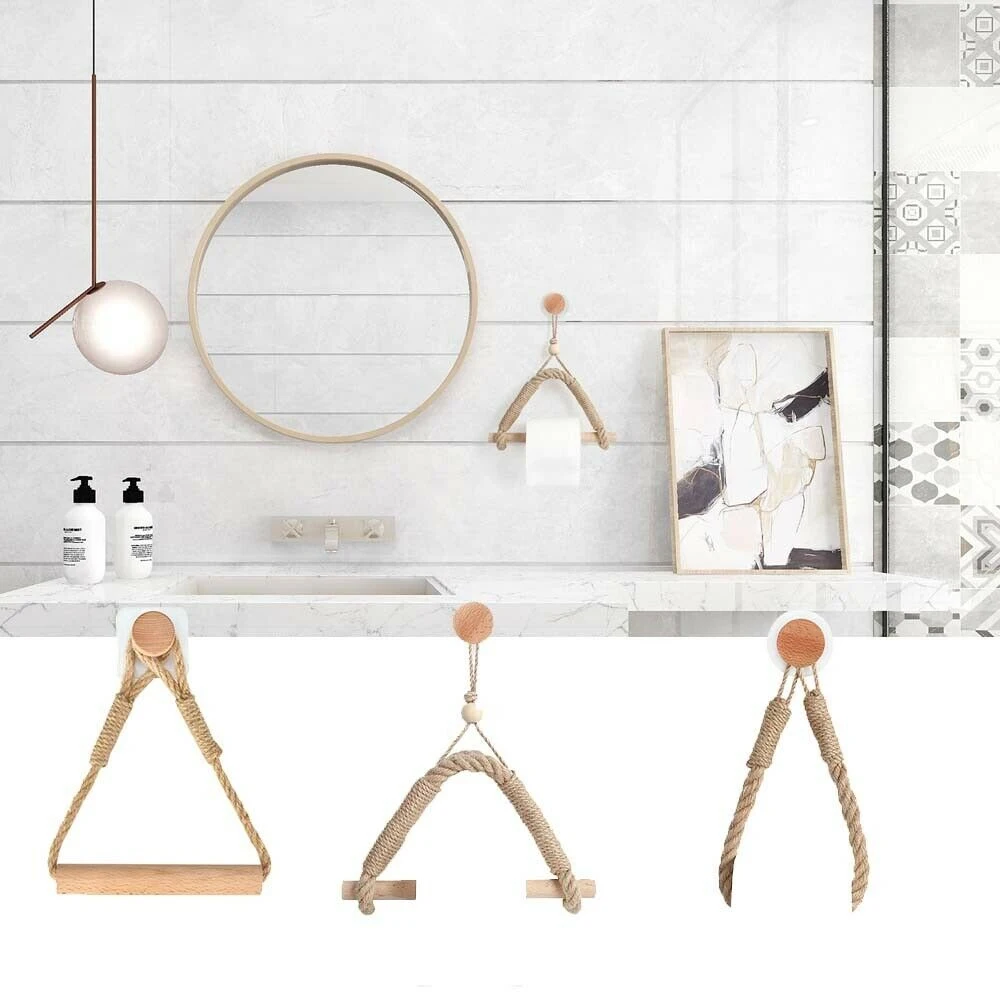 Vintage Towel Hanging Rope Toilet Paper Holder Kitchen Bathroom Toilet Paper Holder Storage Rack Wall Mounted Home Hotel Decor
Vintage Towel Hanging Rope Toilet Paper Holder Kitchen Bathroom Toilet Paper Holder Storage Rack Wall Mounted Home Hotel Decor