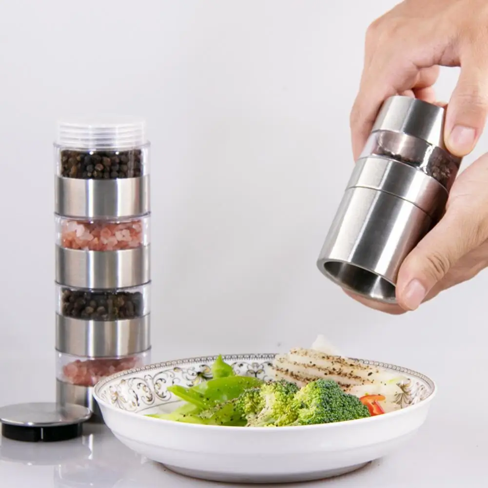 Salt Grinder Moisture-proof Hygienic Smooth Surface Two-in-One Adjustable Pepper Hand Grinder for Home
Salt Grinder Moisture-proof Hygienic Smooth Surface Two-in-One Adjustable Pepper Hand Grinder for Home