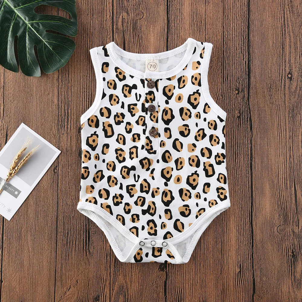 AA 2020 Baby Girls Bodysuit Newborn Baby Infant Leopard Sleeveless Jumpsuit One Piece Bodysuit Outfits
AA 2020 Baby Girls Bodysuit Newborn Baby Infant Leopard Sleeveless Jumpsuit One Piece Bodysuit Outfits