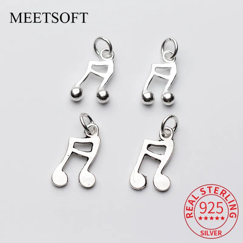 MEETSOFT Classic 925 Серебряная музыкальная нота талисманы, Специальные DIY ювелирные изделия ручной работы, подвесные компоненты, аксессуары
MEETSOFT Classic 925 Серебряная музыкальная нота талисманы, Специальные DIY ювелирные изделия ручной работы, подвесные компоненты, аксессуары