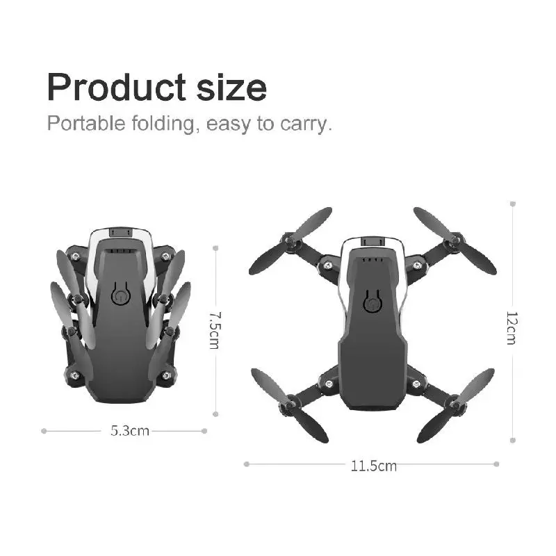 

Lf606 Wifi Fpv Foldable Rc Drone With 4k Hd Camera Follow Altitude Hold 3d Flips Headless Rc Helicopter Mini Aircraft Kid's Toys