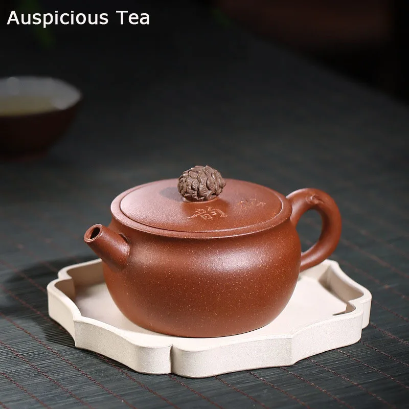 

Authentic Yixing Purple Clay Teapots Raw Ore Mud Handmade Household Kung Fu Tea Set Tea Ceremony Customized Exclusive Drinkware